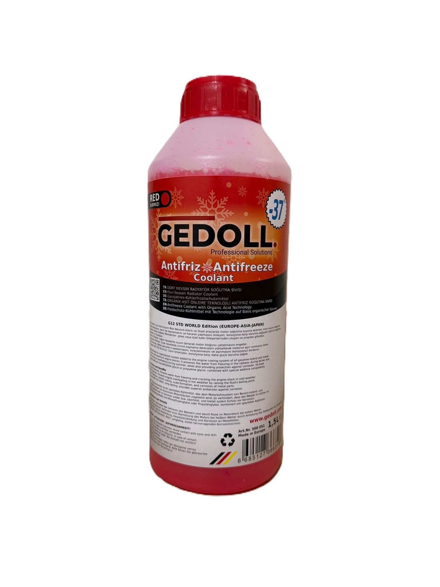 KIRMIZI ANTİFRİZ -37 1,5L